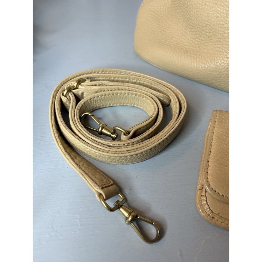 Vintage COACH Beige Leather, Sonoma 2-Way Shoulder Bag + Wallet, 4921 90s USA - Picture 2 of 16